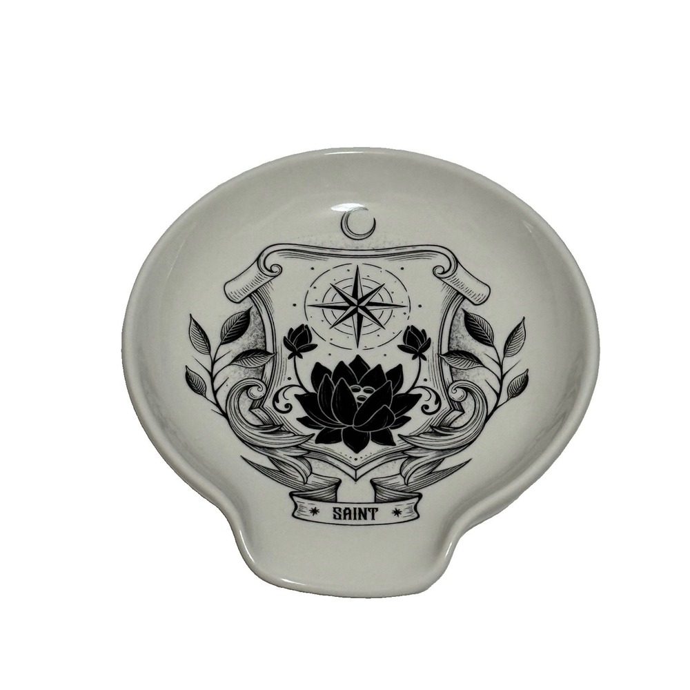 Illumicrate Saint of Steel T Kingfisher Ceramic Spoon Rest White Black Paladin
